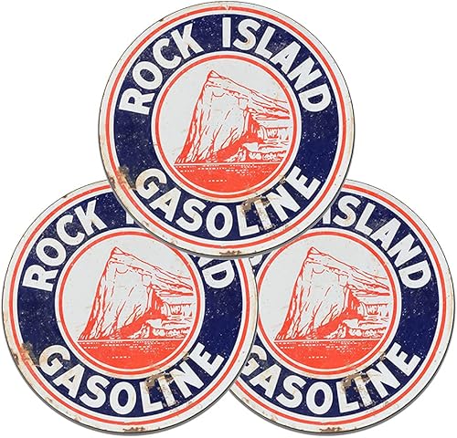 Miniatura 42 de Brotherhood Letrero de gas vintage de reproducción de letreros de metal vintage, letrero redondo de metal para garaje y hogar, 8 pulgadas de Nourse