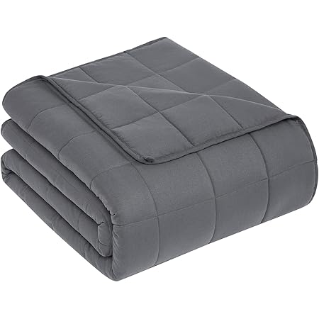 CuteKing Weighted Blanket for Adults (20lbs, 60"x80", Queen, Grey) Heavy Blanket for 180-190lbs, Weighted Blanket for Cooling & Heating with Premium Glass Beads, Thick Blanket for Adult All-Season