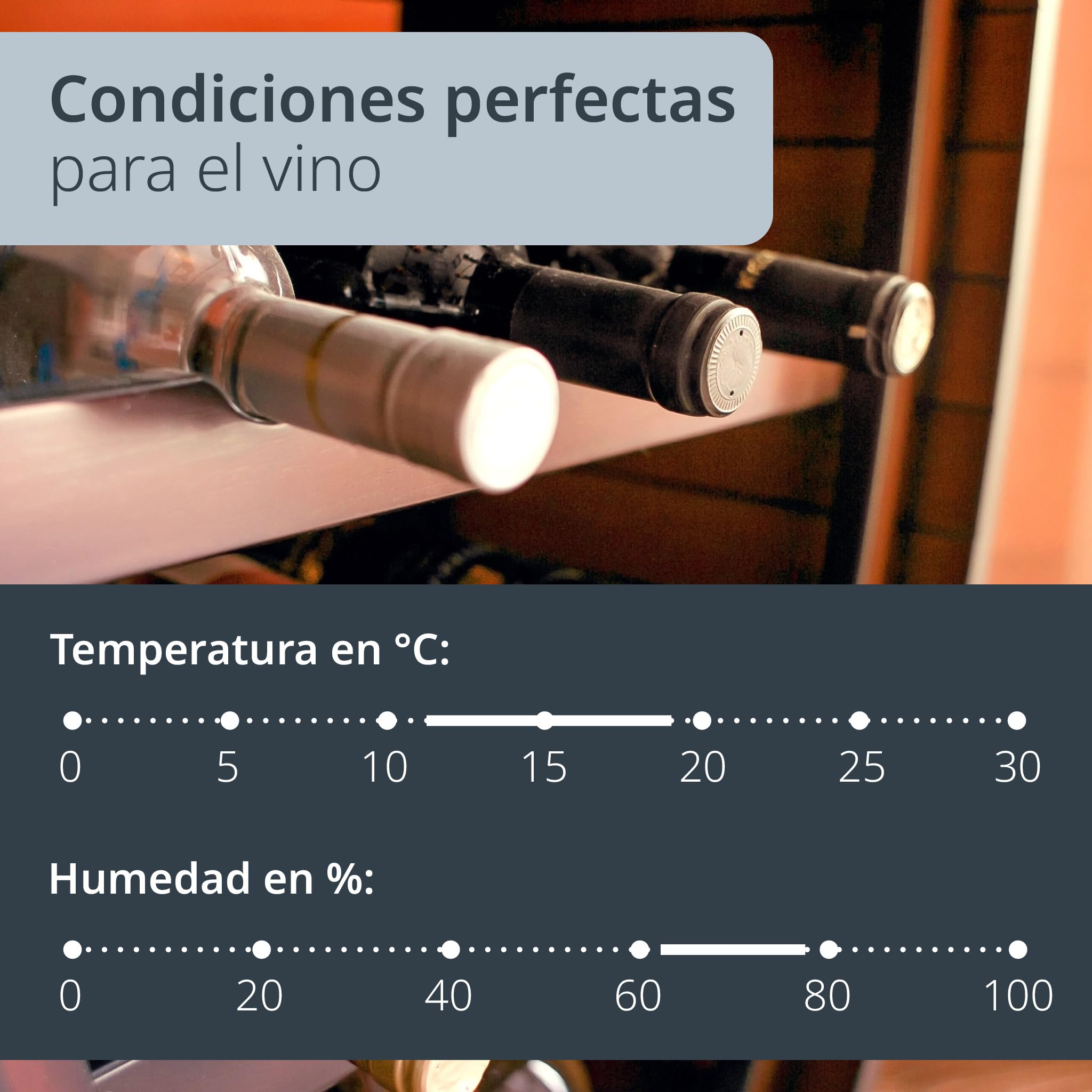 ADE Higrómetro digital para indicar la humedad y la zona de confort | termómetro con indicación precisa de la temperatura | pantalla LCD | bambú | 2 piezas