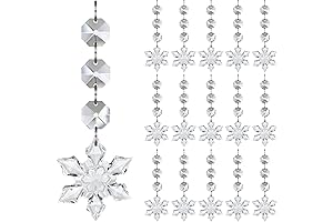 Jishi Snowflake Christmas Tree Decorations Ornaments