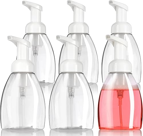 JUVITUS Paquete de 6 botellas de plástico transparente de 8.5 fl oz / 8.3 oz