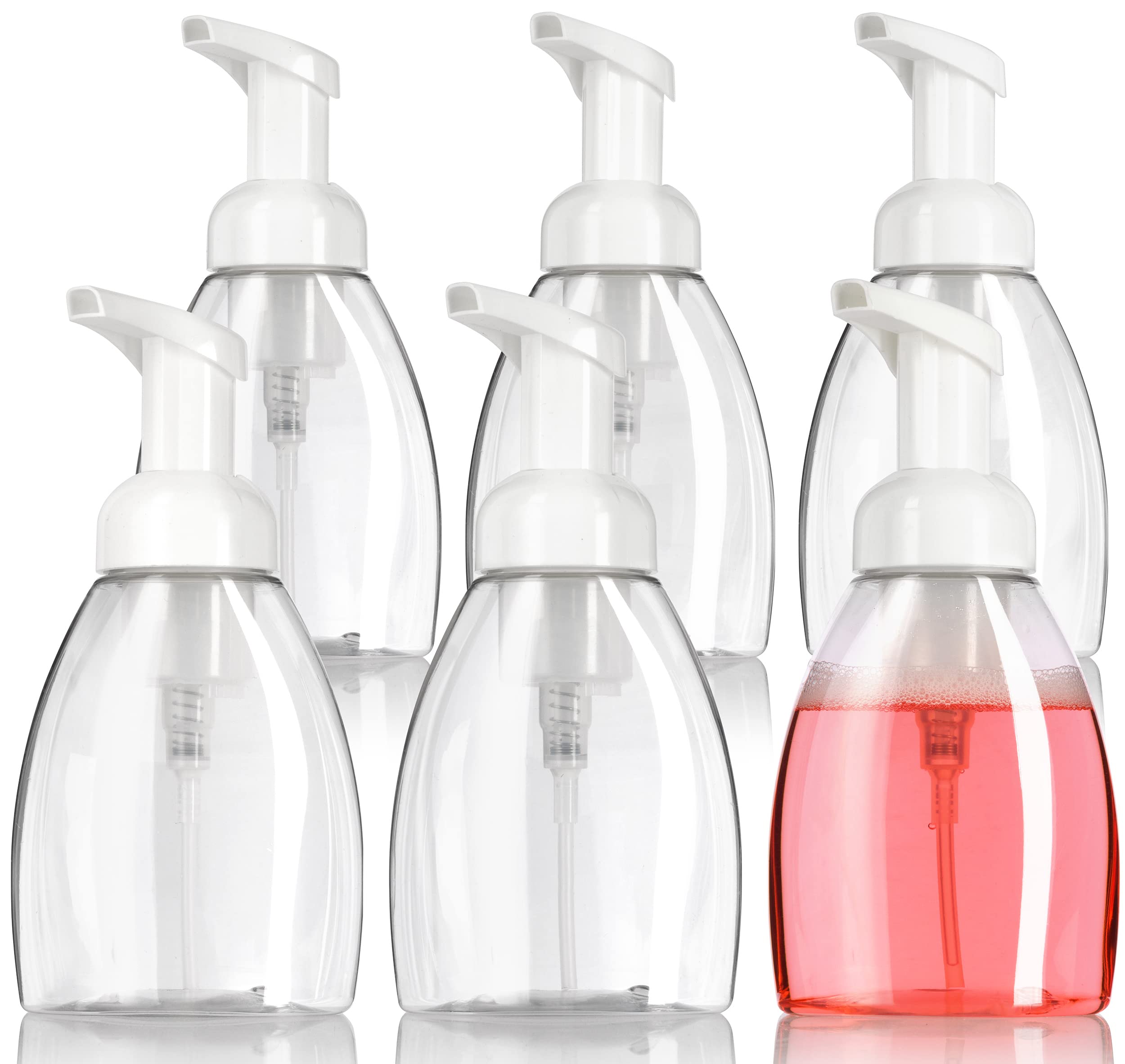 Botella de espuma sin BPA con bomba dosificadora reutilizable para cosmetica y jabon liquido
