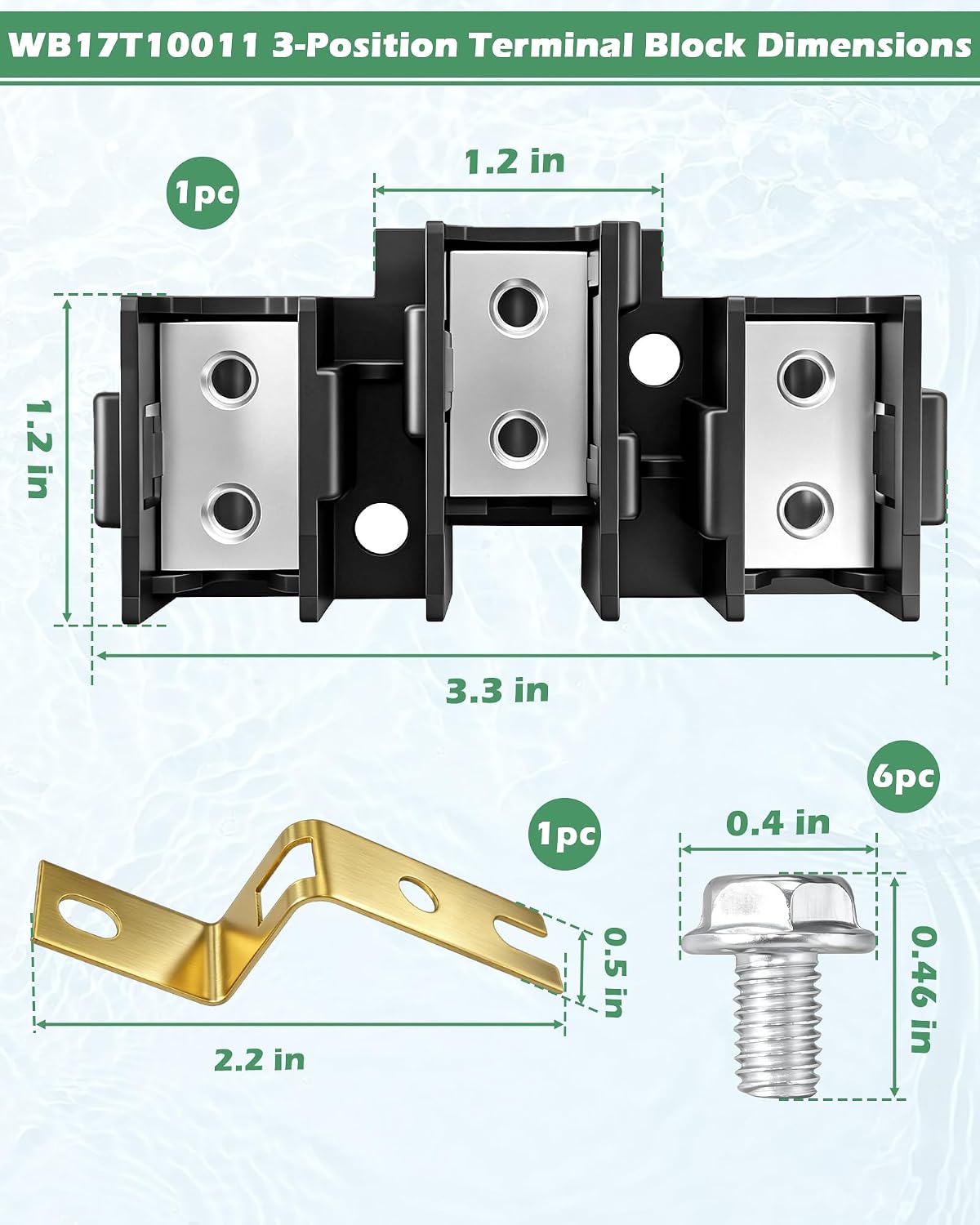 WB17T10011 Terminal Block Compatible with GE Electric Range Oven Stove