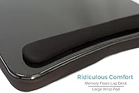 Vista 7 de SOFIA + SAM Lap Desk w/Memory Foam Cushion - Large Surface for Crafts, Reading - for Laptops up to 17 inches - Cushioned Tray for Computer