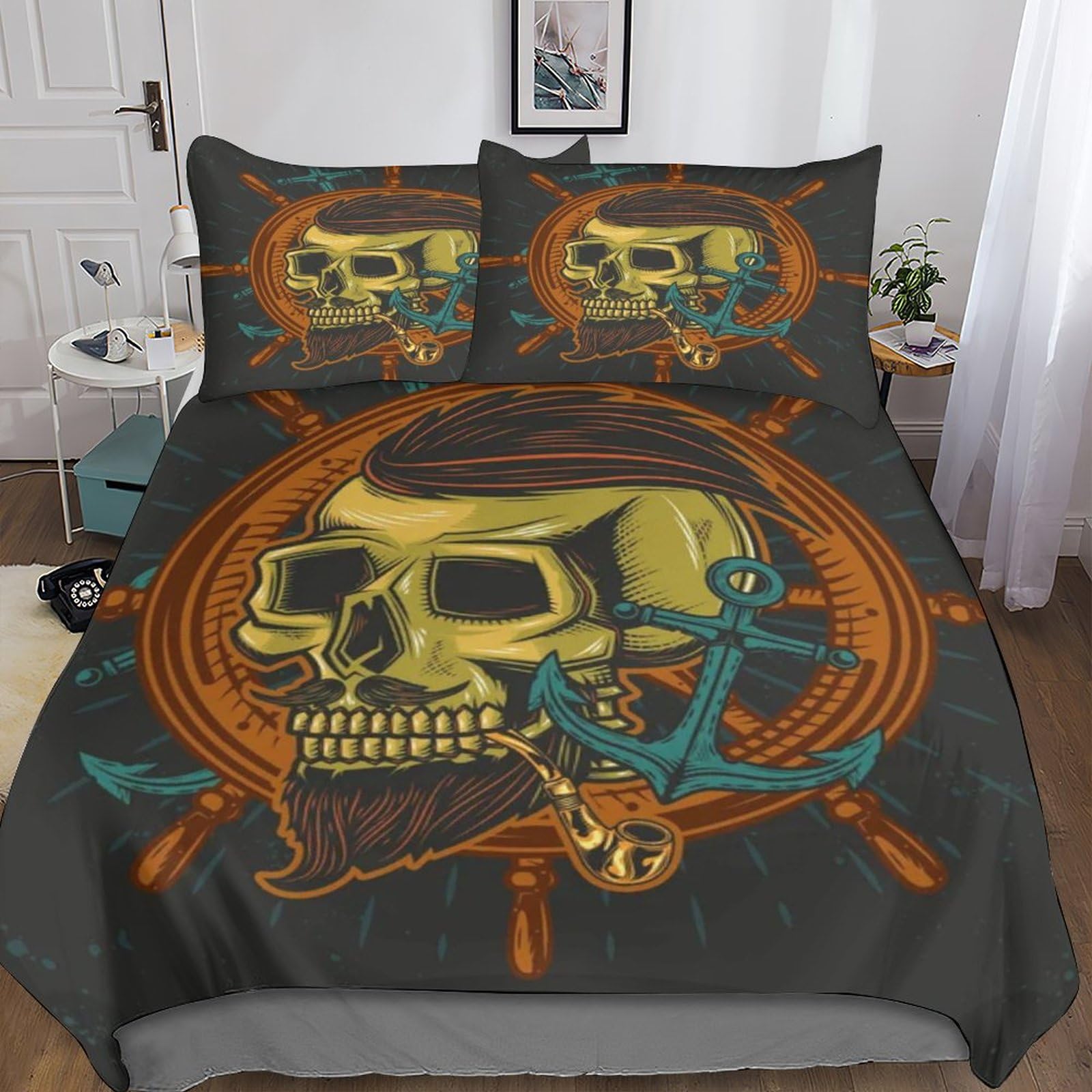 Parure de lit gothique 3D pour réveiller le style d'une chambre ado