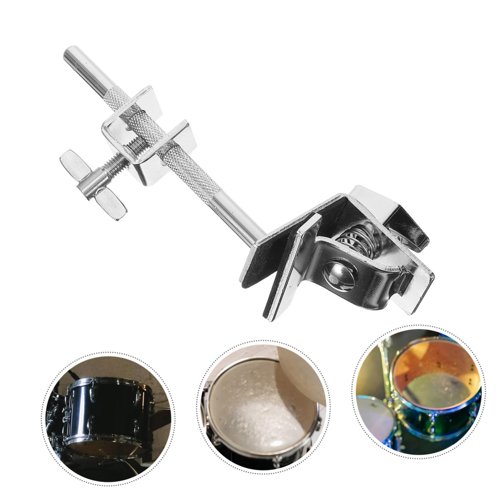 ULDIGI Cowbell Mount Clamp Drum Accessory for Bass Drum Drum Kit Smooth Holder Easy Install