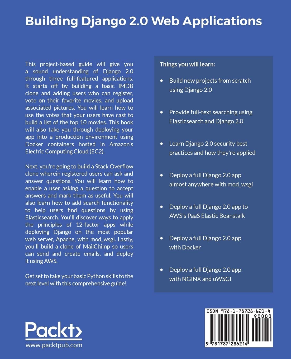 Building Django 2.0 Web Applications: Create enterprise-grade, scalable Python web applications easily with Django 2.0 (English Edition)