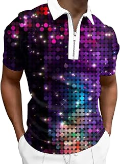 Camisa de carnaval para hombre con estampado de moda 3D, polo de manga corta para hombre, color azul claro, rosa, 3XL