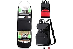 Foldable Skateboard Backpack Carrier for Double Kick Longboard