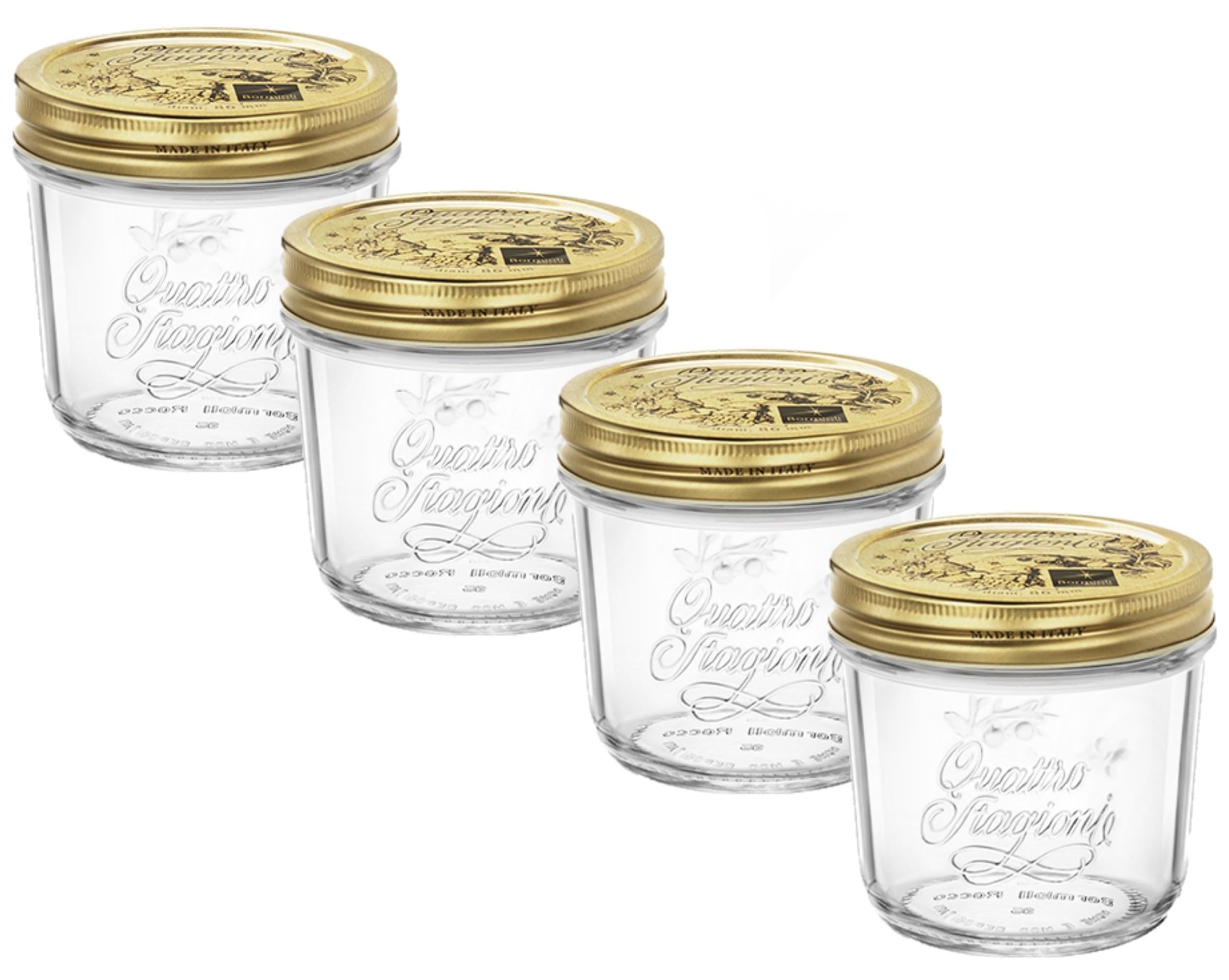 Amazon.com: Bormioli Rocco Quattro Stagioni set of 4 Clear