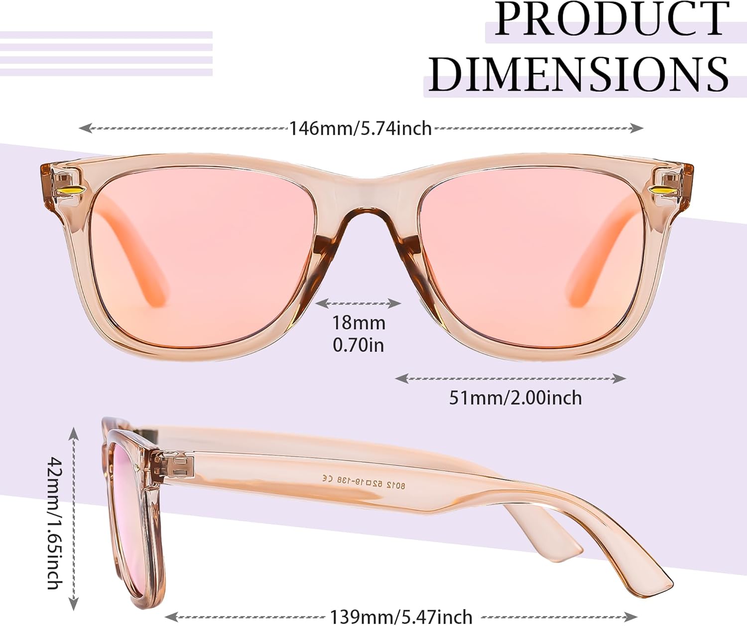 SIPHEW Polarized Sunglasses for Women & Men - UV400 Mirrored Beach Eyewear, Designer Unisex Fashion Sunglasses w/Medium Fit - Image 4