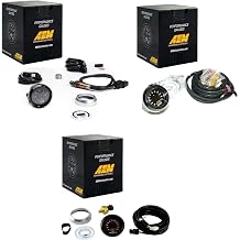 AEM Electronics 3 Gauge Combo Set WideBand UEGO+ Oil Pressure + Digital Turbo Boost