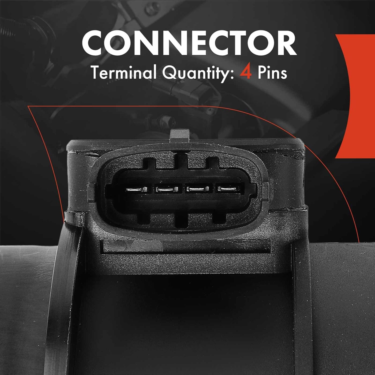 A-Premium Mass Air Flow Sensor Meter [4-Pins] Compatible with Cadillac SRX 2004-2006, STS 2005-2006, V8 4.6L, Replace# 12567377