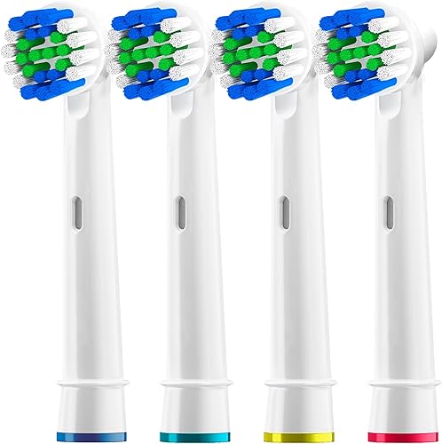 Cabezales de cepillo de repuesto compatibles con Oral B, cabezales de repuesto para cepillos de dientes eléctricos Oralb Braun Pro 1000 Sonic Clean