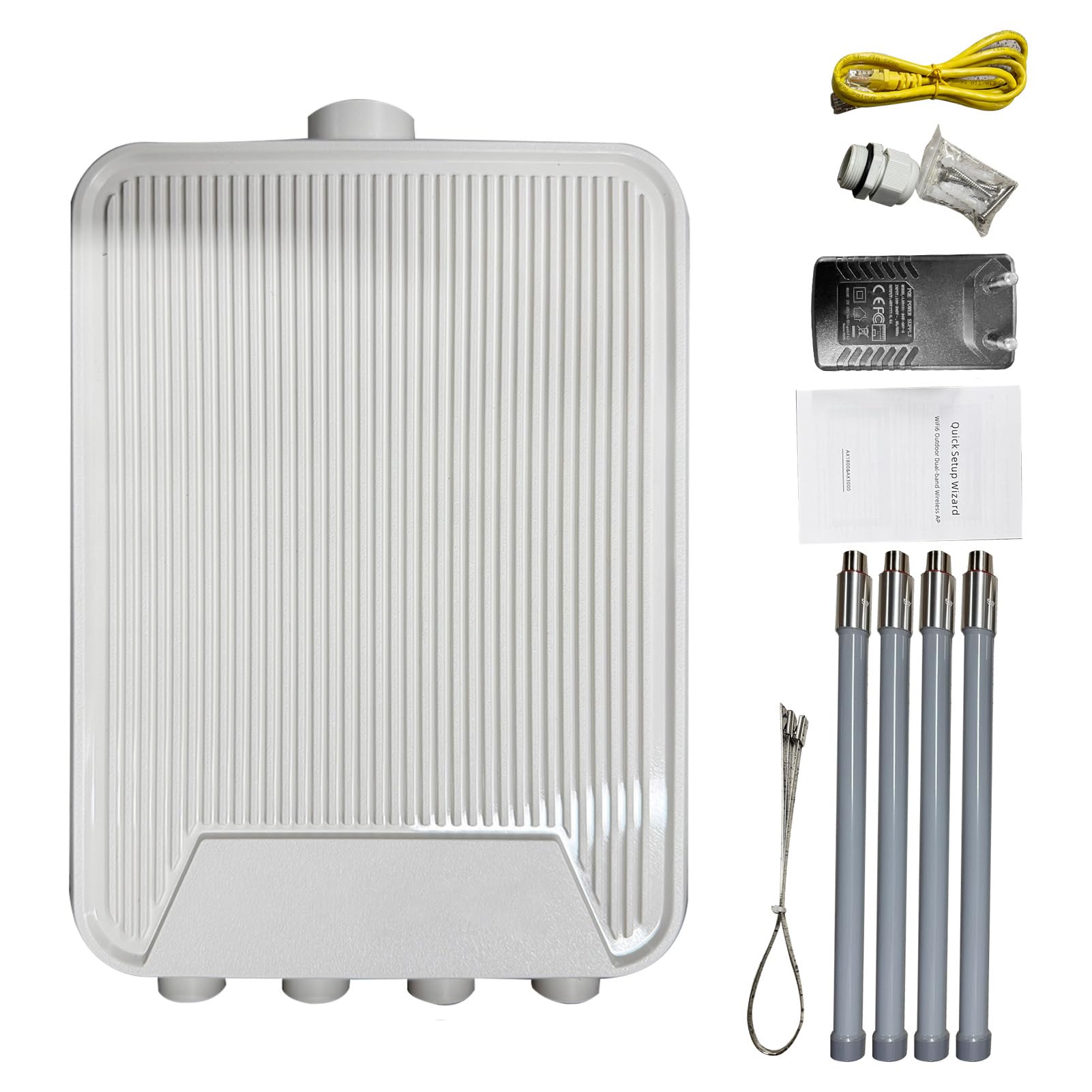 Amplificatore di Segnale 'antenna Ad Alto Guadagno del Router Wireless 3000M per Ufficio All'aperto (Stecker UE)