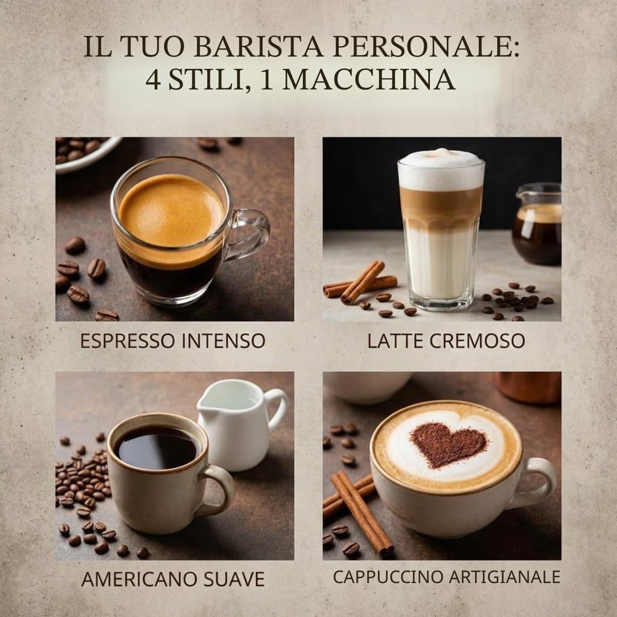 Macchina per caffè espresso e cappuccino Tech Vital (Felizia Latte)