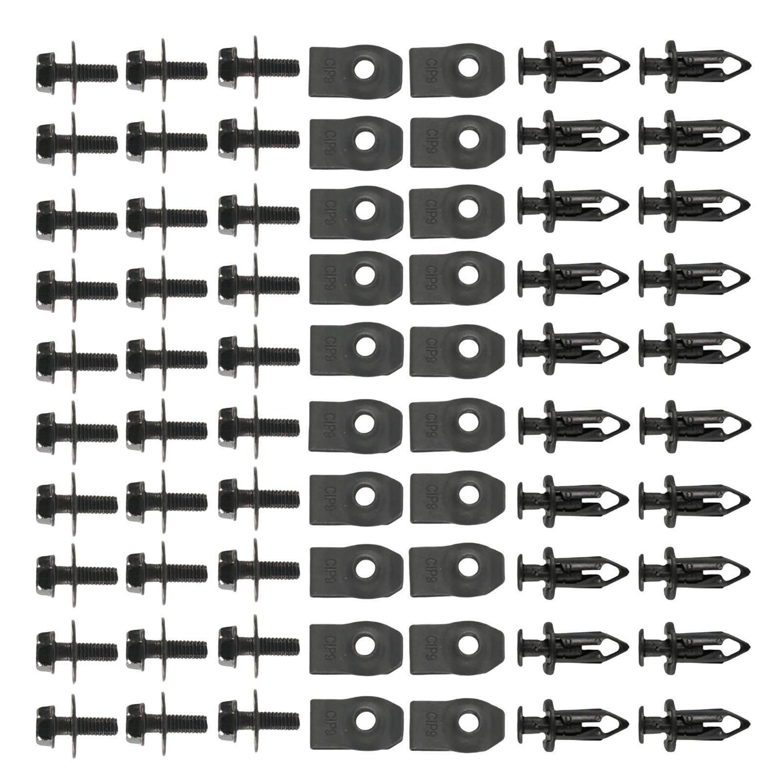 70 Pcs Car Bumper Rivet Clips Push Retainer Fastener Replacement Hardware Mounting Set Vehicle Parts
