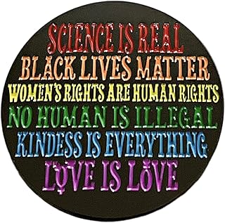 Science Is Real Pin Black Lives Matter No Human Is Illegal Women's Rights Are Human Rights Pin Love Is Love Enamel Pin Metal Badge Brooch