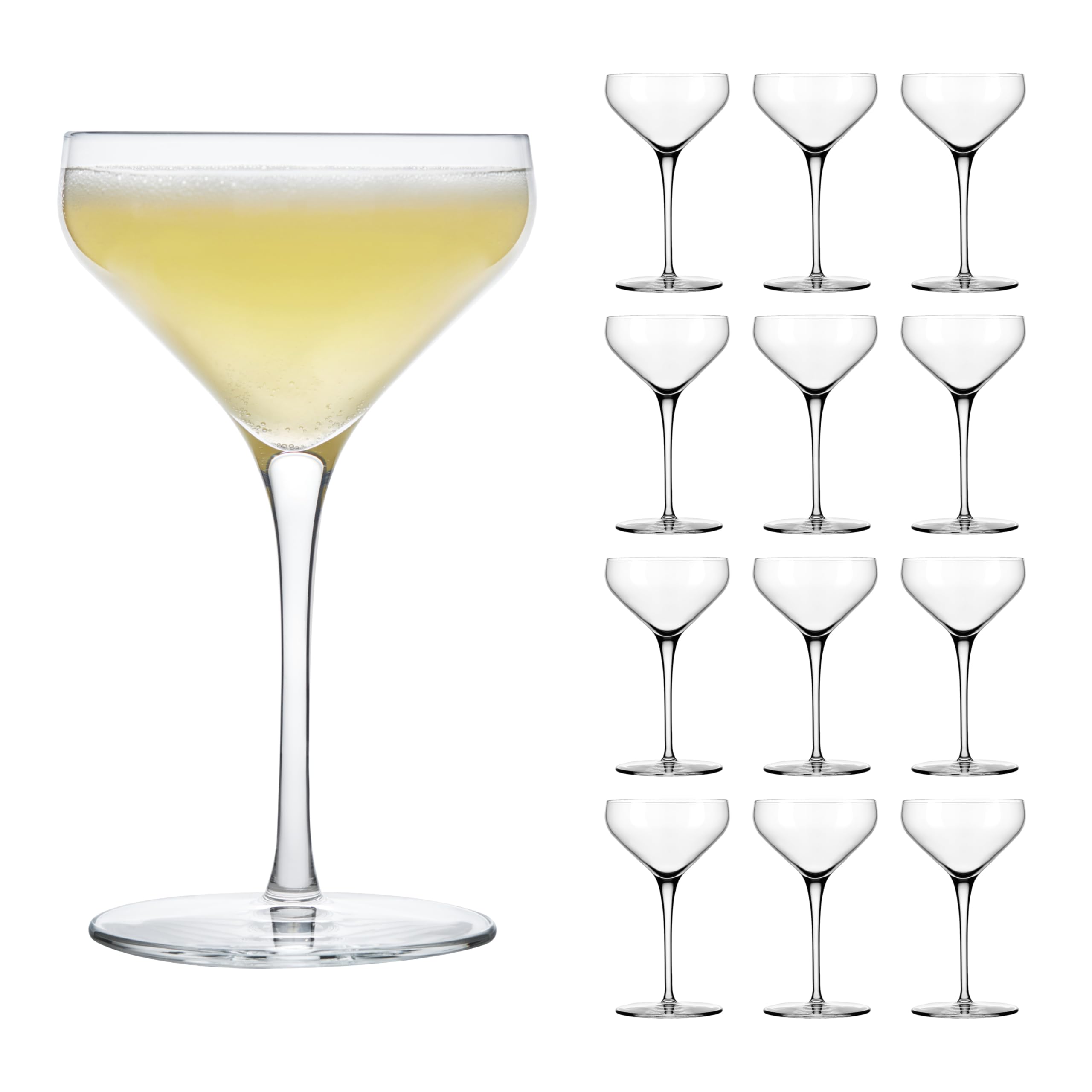 Libbey 70026 Vaso/copa de cóctel, copa «PRISM», 237 ml, juego de 12