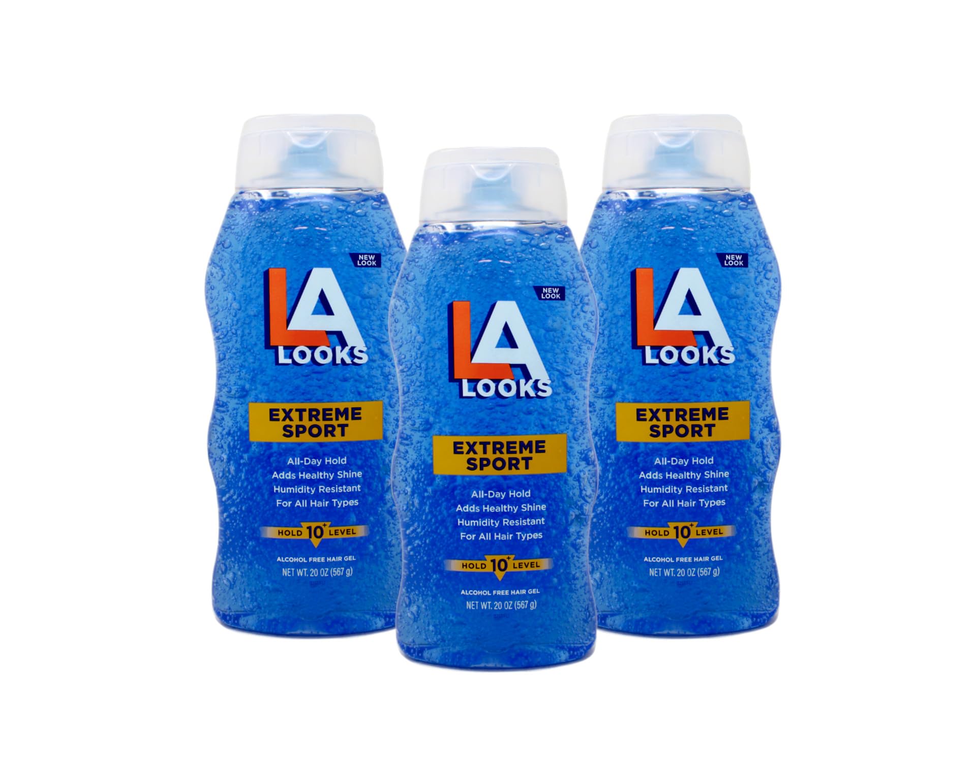 La Looks Extreme Sport Gel #10 with Tri-Active Hold (Large 20oz, 3-Pack)