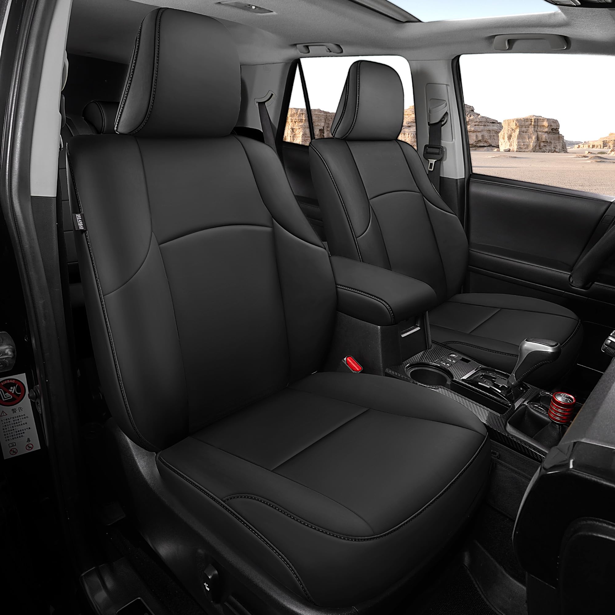 Freesoo For Toyota 4runner Seat Covers 2011 2024 Custom Leather