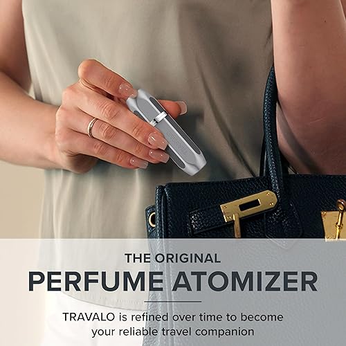 Miniatura 7 de Travalo Paquete de atomizador de perfume Vector, sistema de recarga aprobado por la TSA, reutilizable, fácil de llenar, mini pulverizador, ligero,