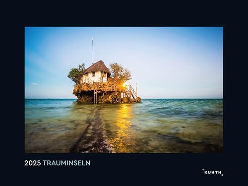 Trauminseln - KUNTH Wandkalender 2025: Hochwertiger, bildstarker Kalender mit Spiralbindung im Großformat (KUNTH Wandkalender Black Edition 60 x 45 cm)
