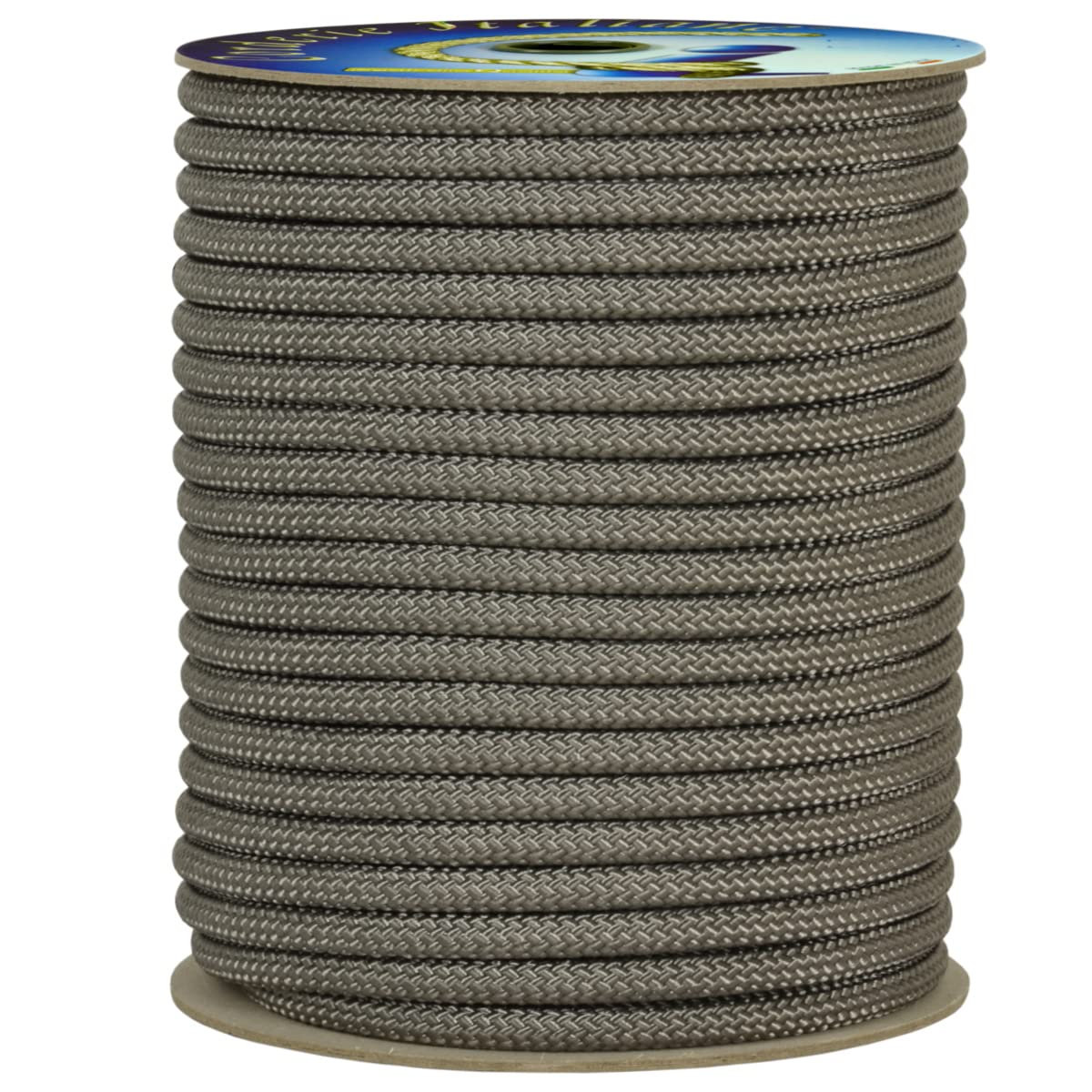 Corderie Italiane 006089735 Doppia treccia skipper alta tenacità, grigia, 12 mm - 30 metri