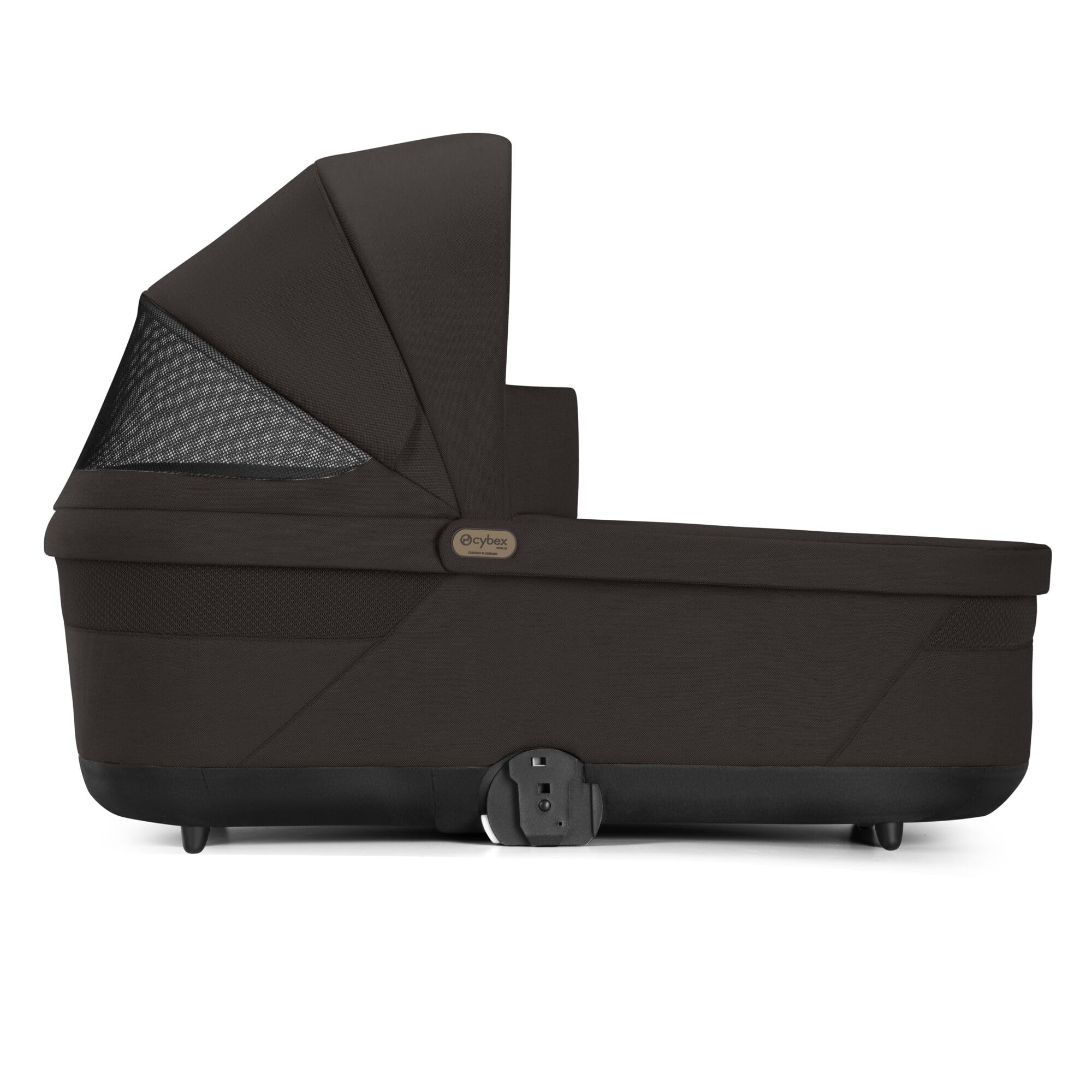 Cybex Capazo Gold COT S Lux, Desde el Nacimiento hasta los 6 Meses Aprox. (máx. 9 kg), Balios S Lux y Talios S Lux, Chocolate Brown