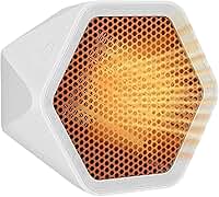 Goodscious Aquecedor De Ambiente Pequeno Para Escritório - Aquecimento Rápido, Portátil, Interno E Silencioso, Mini Aquecedores Elétricos Mesa, Usam Cerâmica Baixo Consumo Energia, Banheiro Quarto (