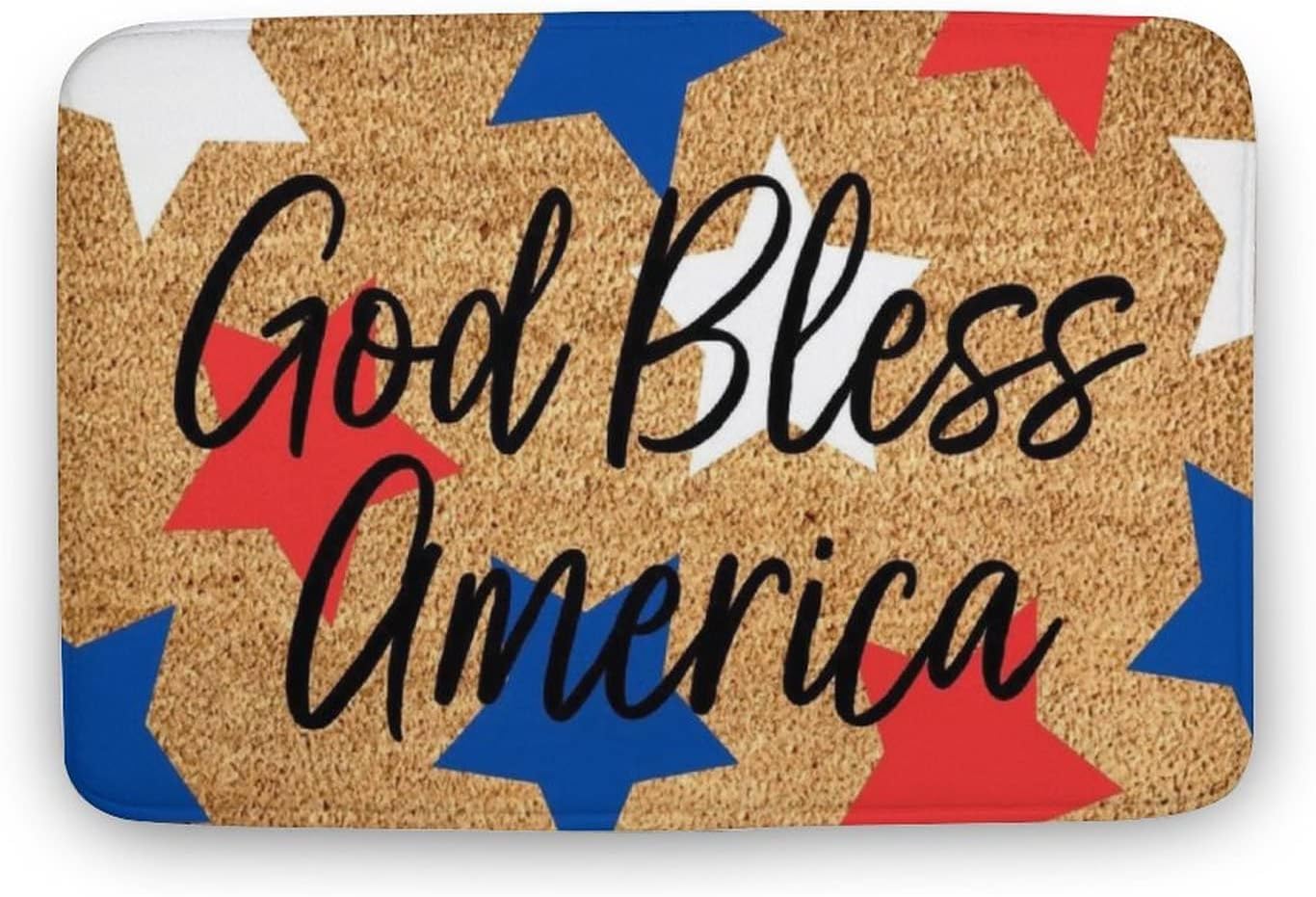 America Fourth Of July Doormat,Summer Doormat,Patriotic Doormat,Fourth Of July Decor,Summer Porch Decor,Funny Door Mat Outdoor Decor,Indoor Door Mat,Coral Velvet Doormat 36x24 Inch