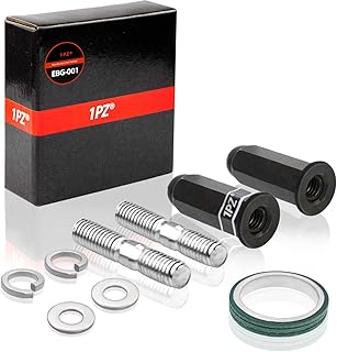 1PZ EBG-001 Exhaust Bolt and Gasket for GY6 50 cc 70cc 90 cc 110cc 125 cc 150cc Scooters ATVs Go Karts Moped Quad 4 Wheeler Dune Buggy Sandrail Taotao Sunl Coolster Jonway Roketa