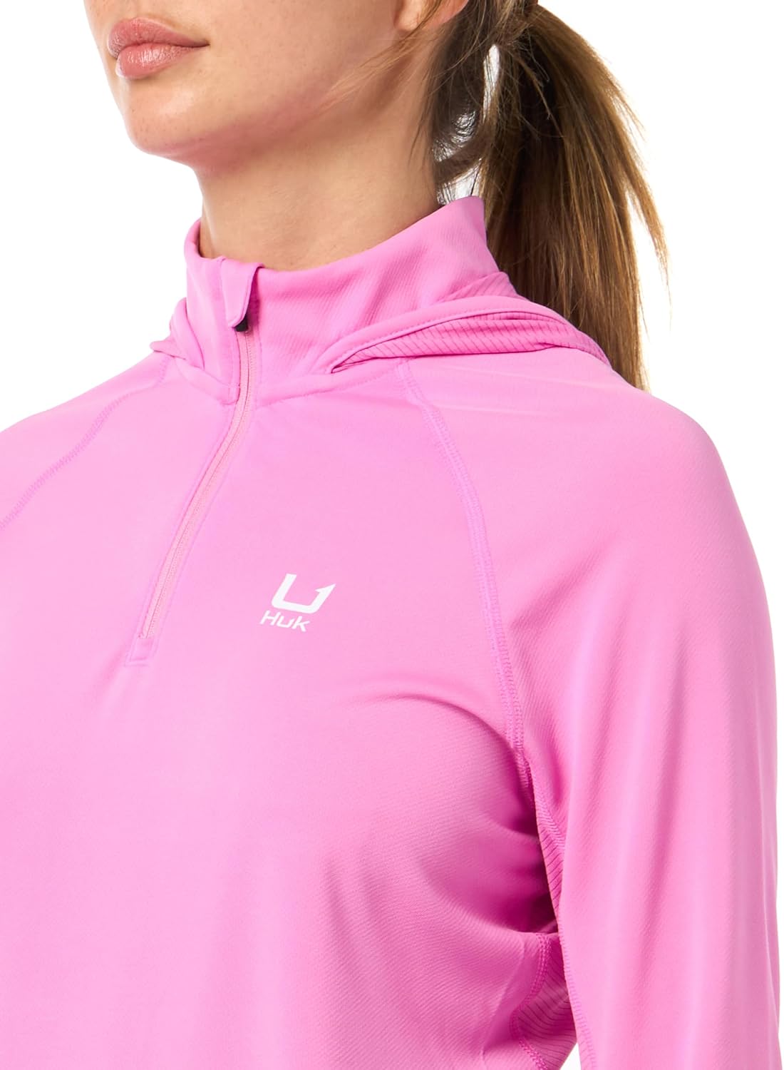 HUK Women's Icon Hoodie, Fishing Shirt with Sun Protection