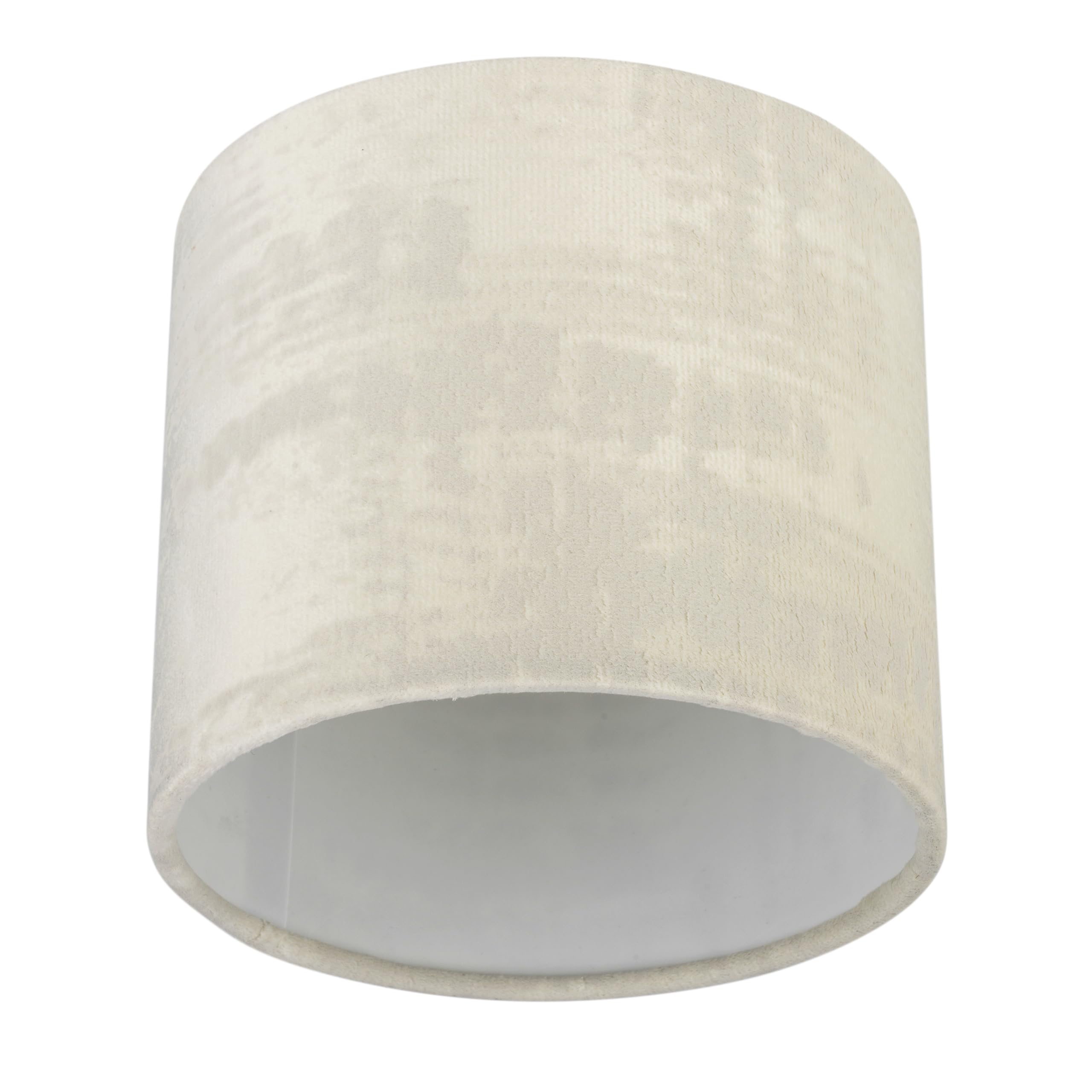 REV Paralume in stile vintage – Paralume per lampada da tavolo, Ø 14 cm, paralume di ricambio per lampada da terra, rotondo, bianco artico