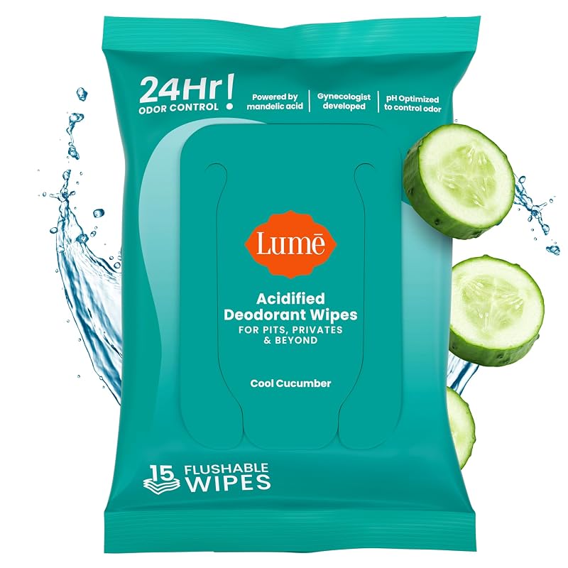 Toalhetes desodorantes Lume Acidified Cool Cucumber, 15 unidades