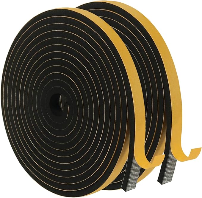 Draft Excluder for Doors, 12mm(W) x 6mm(T) Door Insulation Tape Window
