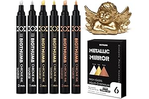 6Pcs Liquid Chrome Paint Marker | Restore Scratches in Seconds
