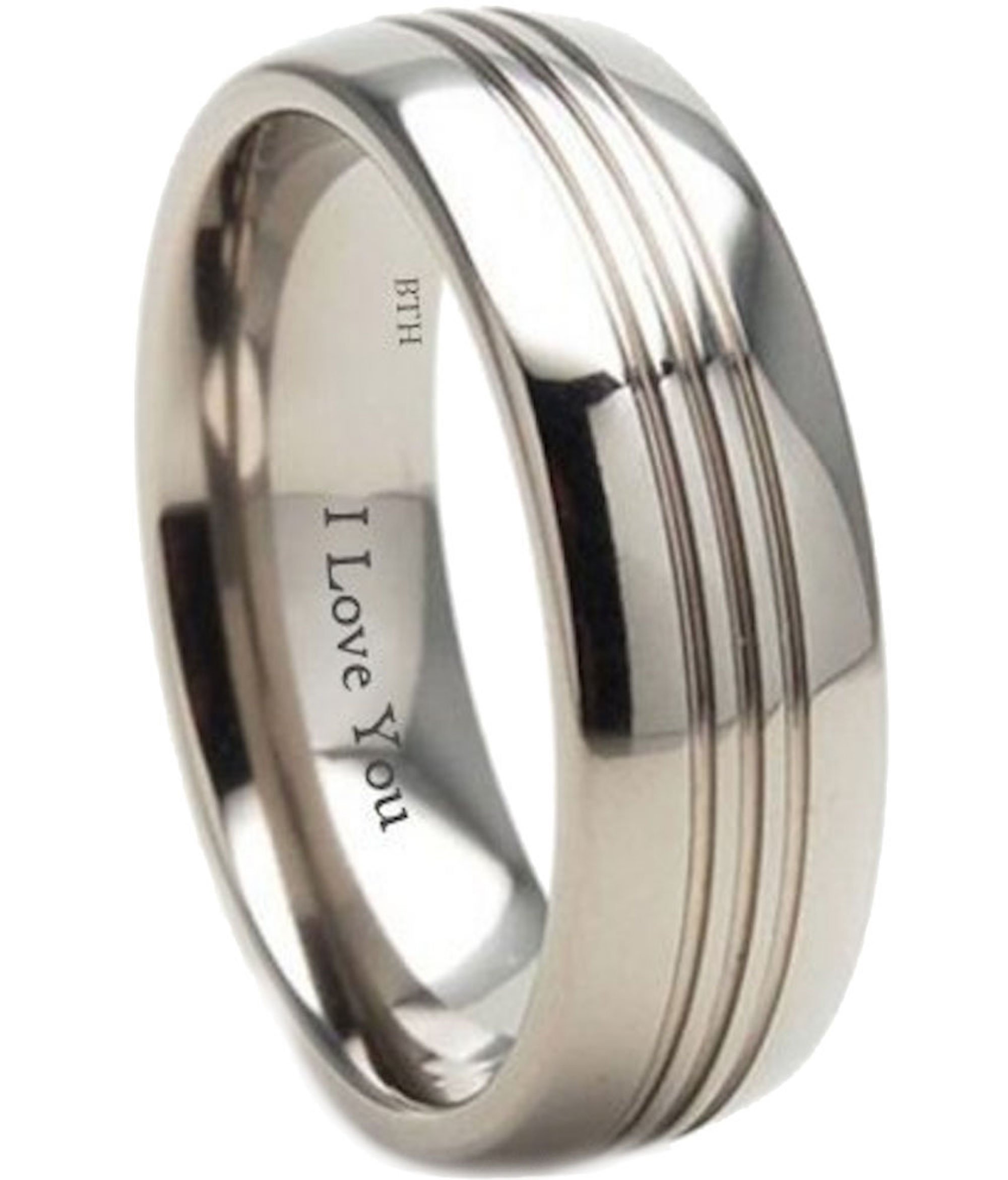 Anello Di Fidanzamento Per Matrimonio Alla Moda Da Uomo E Donna Da 8 Mm - Foto 4