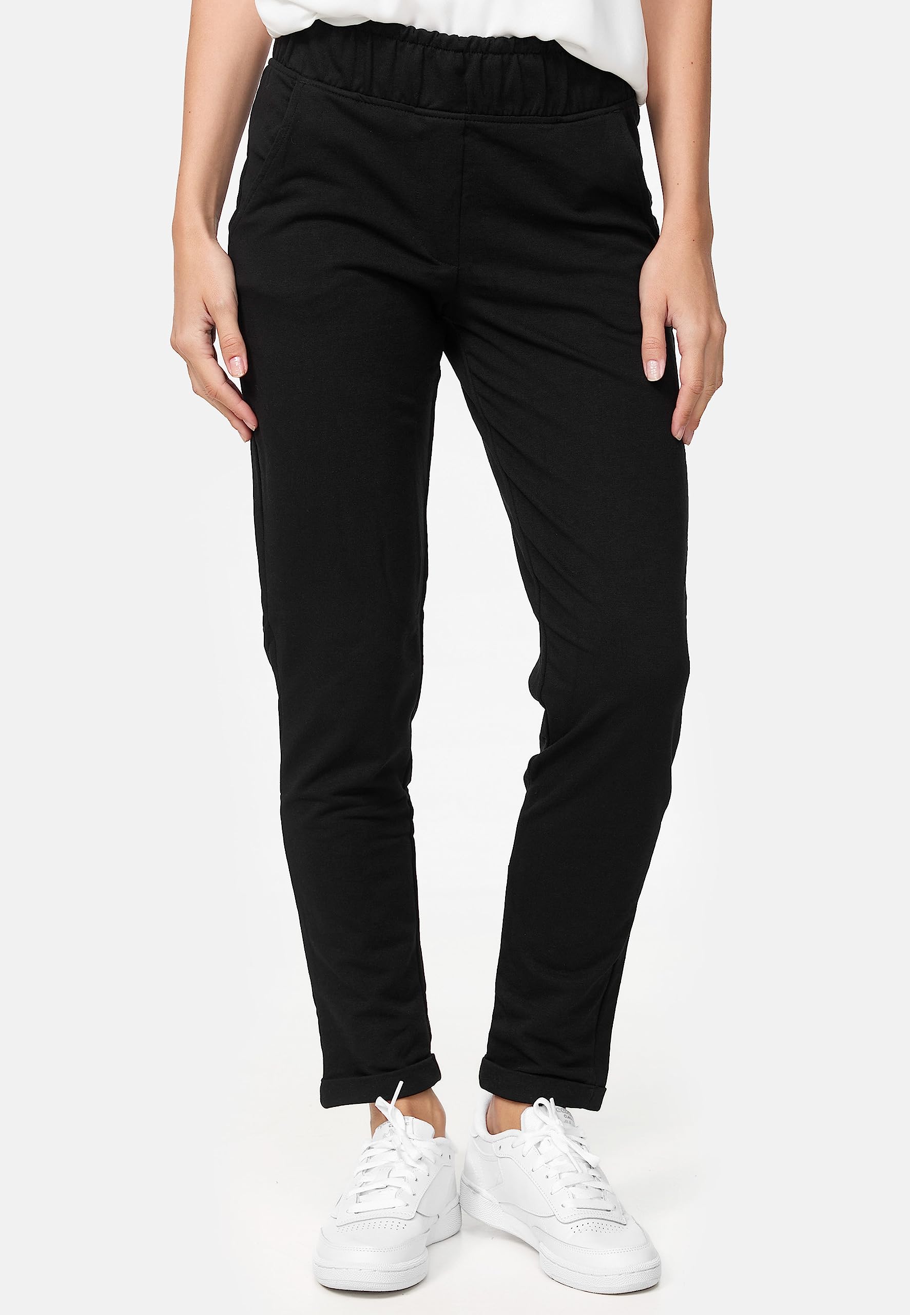 Nur Die Sweat-Hose Relax & Go sportliche bequeme Freizeithose Stretch elastischer Bund verkürzte Länge Damen