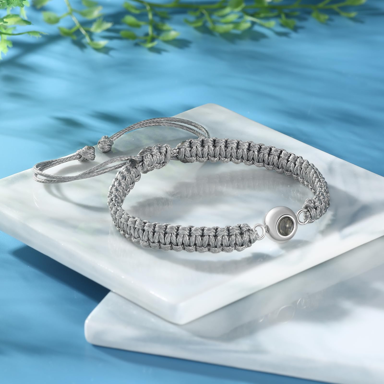 Braccialetto con proiezione fotografica personalizzata, bracciale con foto all'interno per uomo, regalo commemorativo, regalo di amicizia, regali per lui, regali per papà - Italia