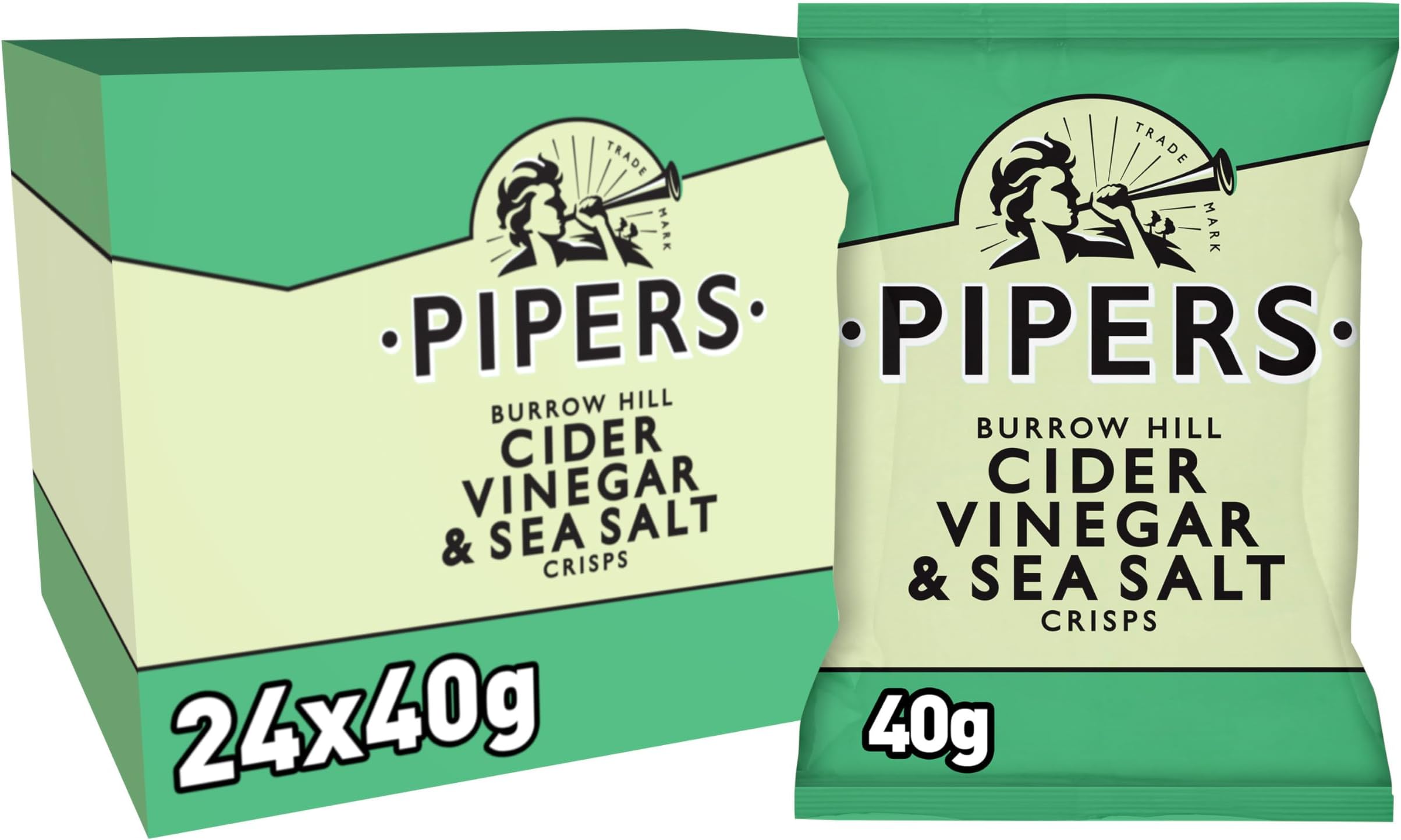 Crisps Burrow Hill Cider Vinegar and Sea Salt (Pack of 24)