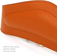 Vista 8 de Correa de saxofón acolchada para el cuello de saxofón con gancho giratorio, Naranja