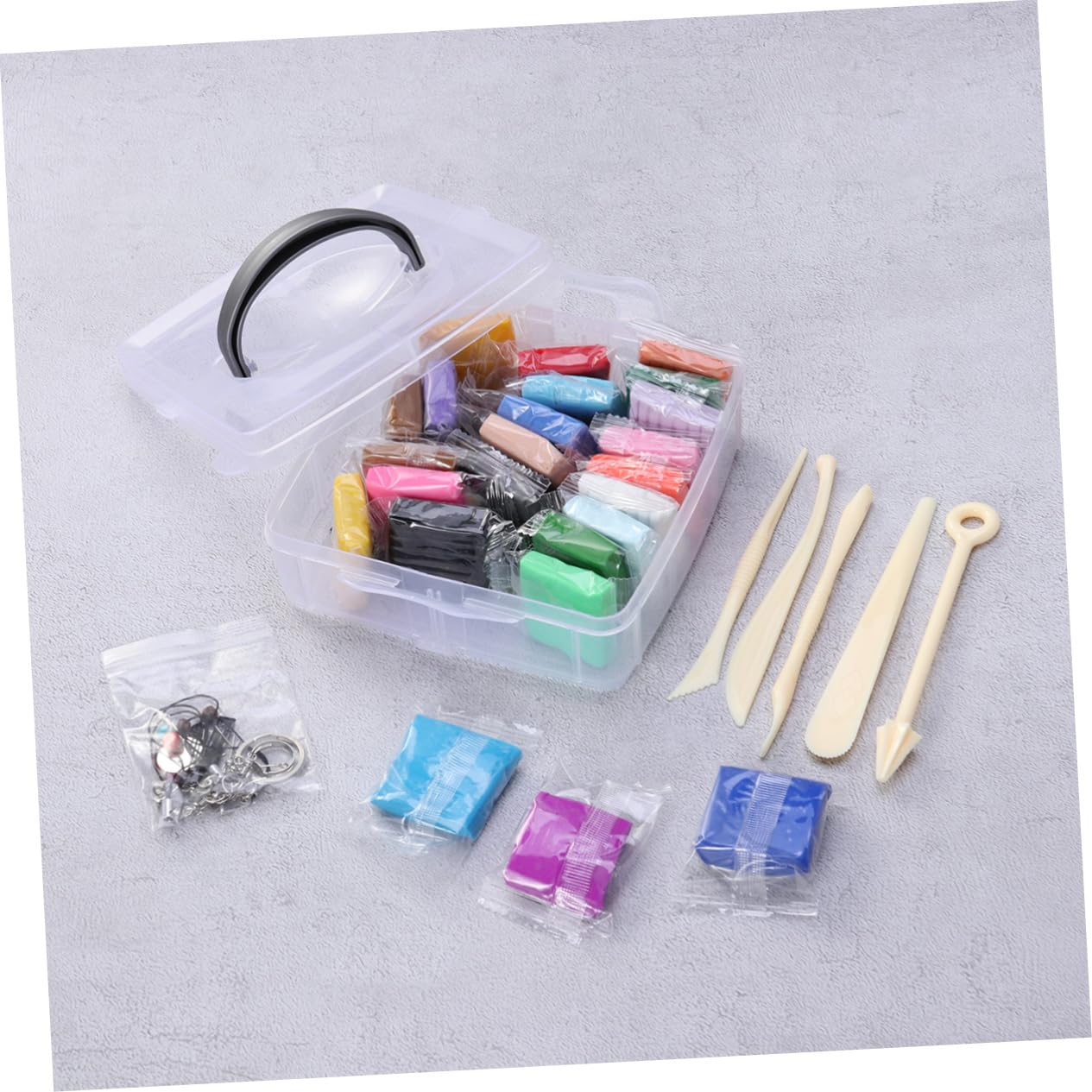 Set Pasta Modellabile 24 Colori per Bambini Accessori | Pvc, Uso Creativo ed Educativo, Kit Completo per Attività Manuali, Blocchi per Hobby Fai da Te
