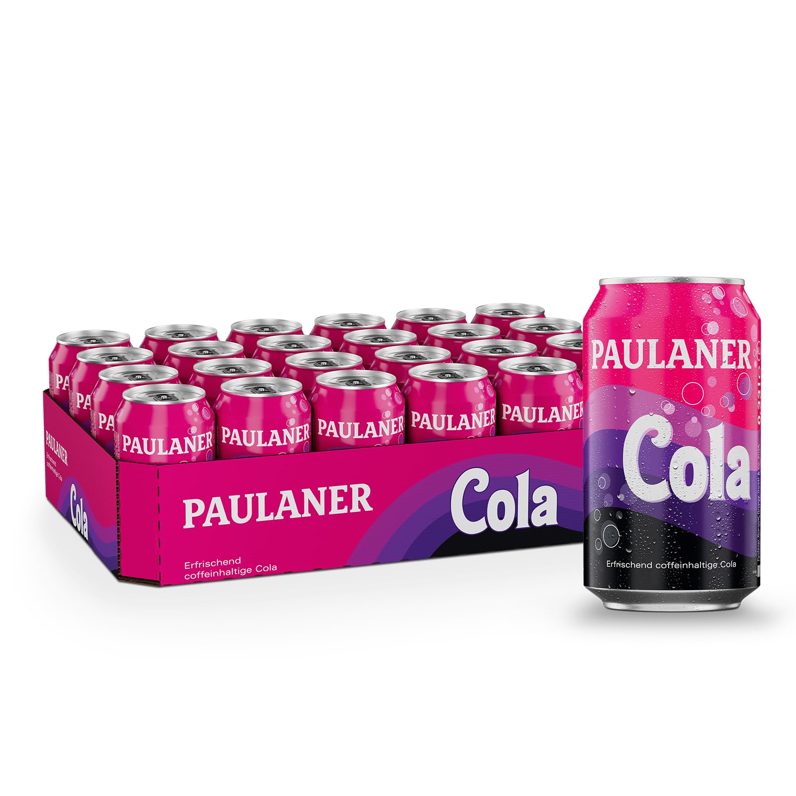 Paulaner Cola • Erfrischungsgetränk • 0,33l Dose, EINWEG (24x0,33l)