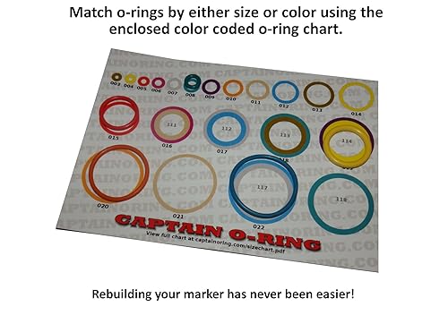 Miniatura 3 de Captain O-Ring Kit de reconstrucción Oring codificado por colores 3X para piezas inteligentes ION