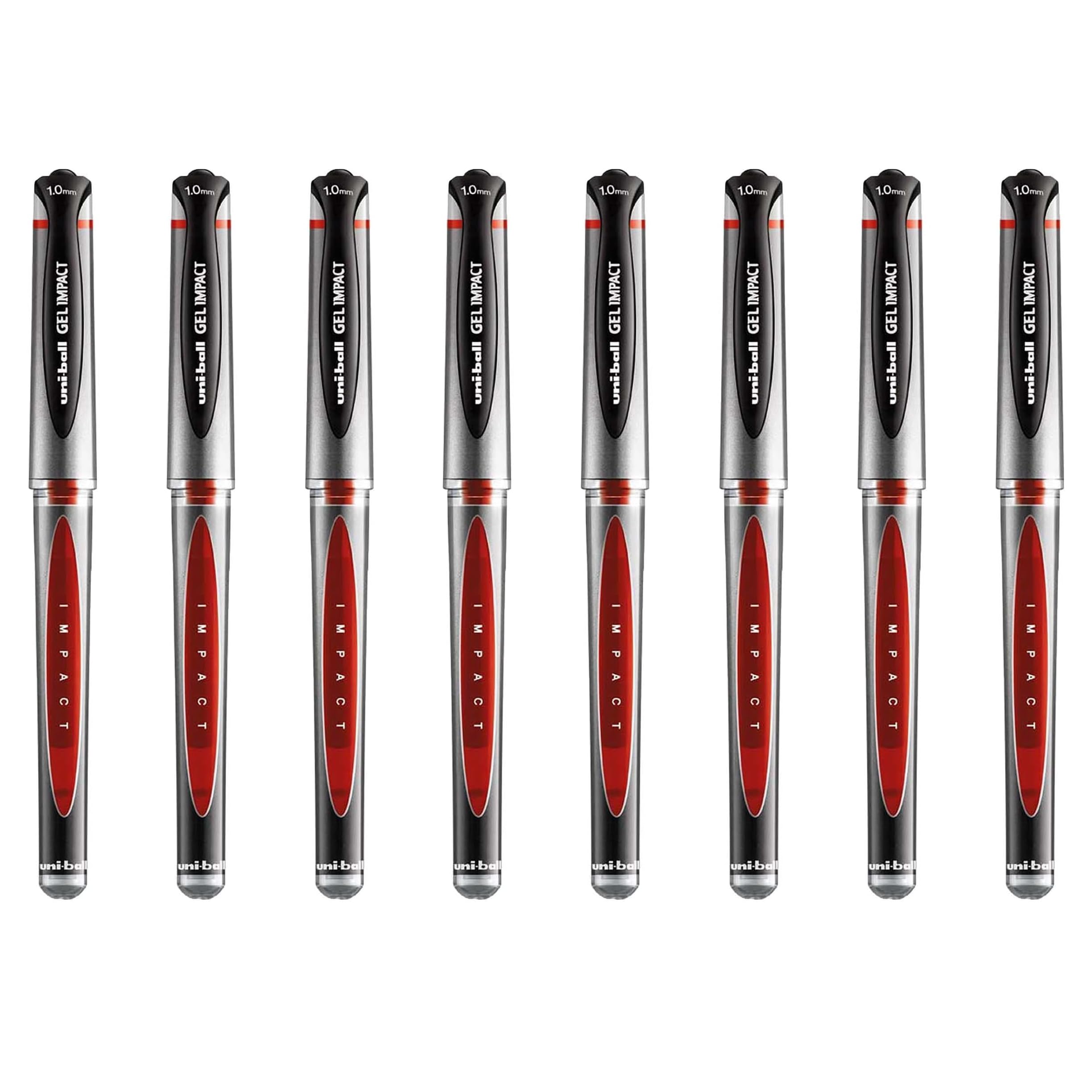 uni-ball UM-153S Gel Impact Broad Rollerball Pens - 1mm Nib, 0.6mm Line Width - Red Ink (10), 1 count (Pack of 10) - Image 4
