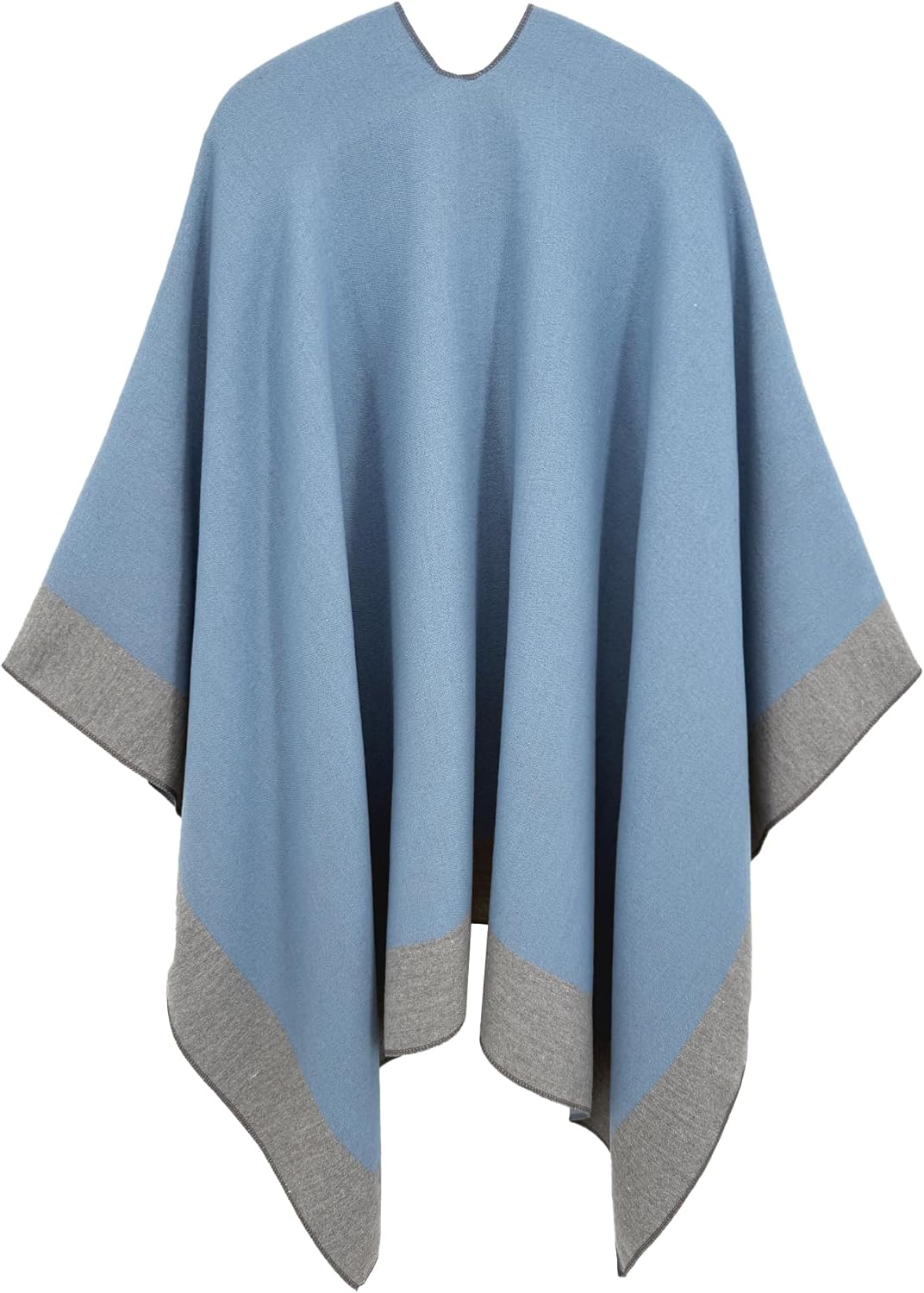 Women's Elegant Shawl Wraps, Soft Open Front Poncho Cape, Reversible Casual Cardigan Shawls for Gift Travel - Image 3