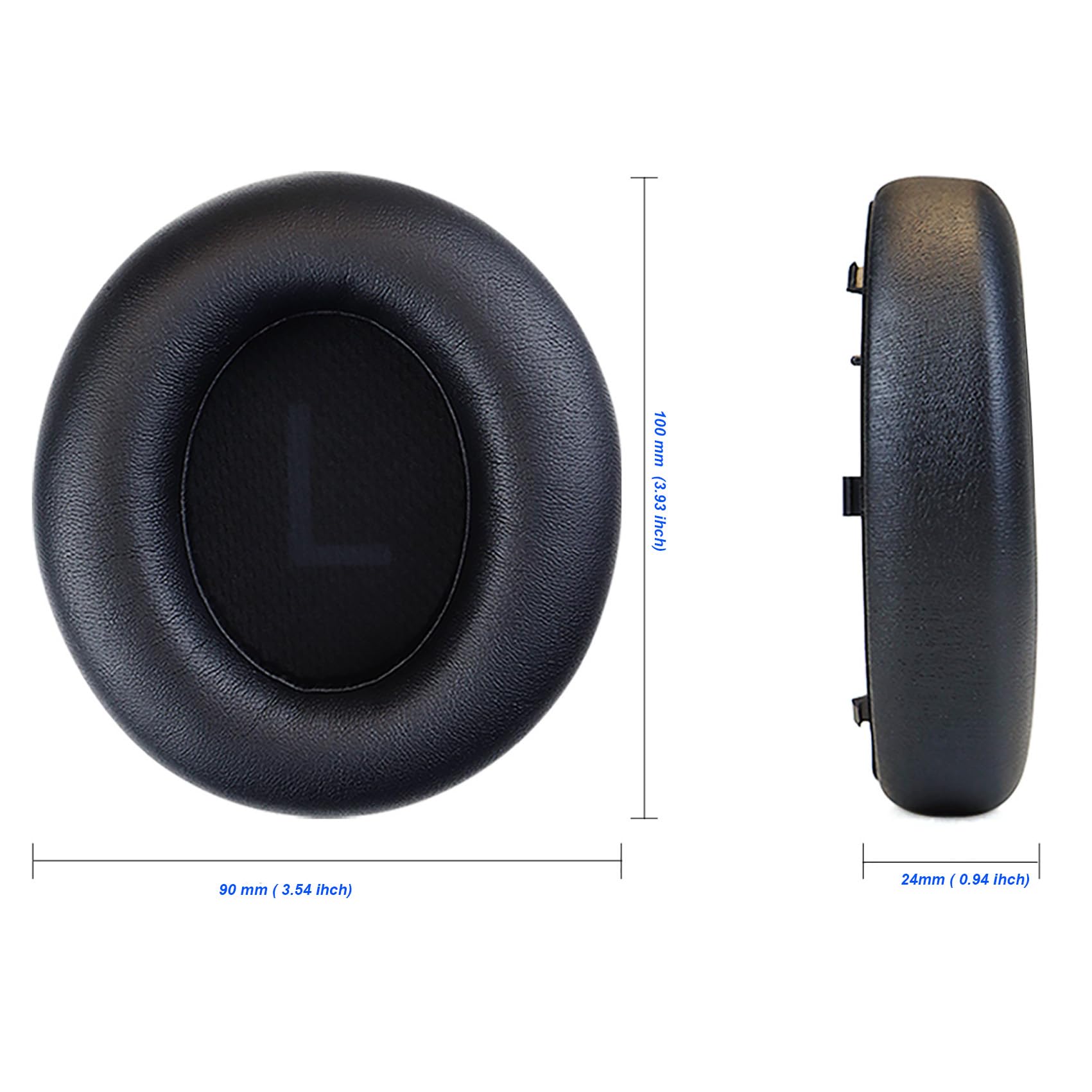 Replacement Ear Pads Cushions for Anker Soundcore Space Q45 Headphones, Space Q45 Protein Leather Earpads with Isolation Foam - Image 3