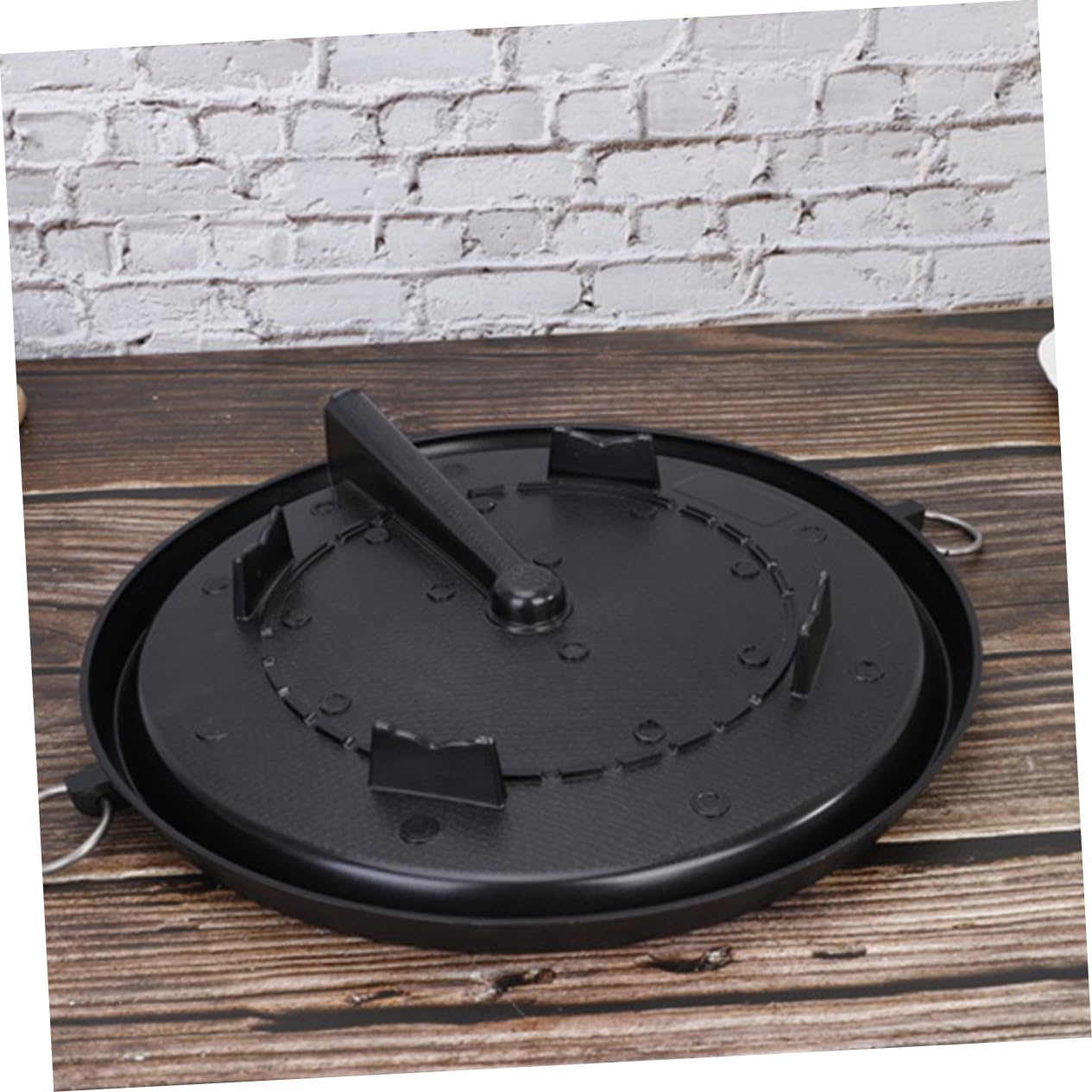 Piastra Barbecue Antiaderente Leggera in Ghisa Resistente Al Calore Per Bistecche e Pancetta Adatta Fornelli Gas Portatili Per Uso Interno Ed Esterno Per Picnic e Feste