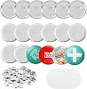 Round Button Blanks 58 mm Blank Button Badge Button Supplies Back Button Parts DIY Pins Buttons Pack of 100